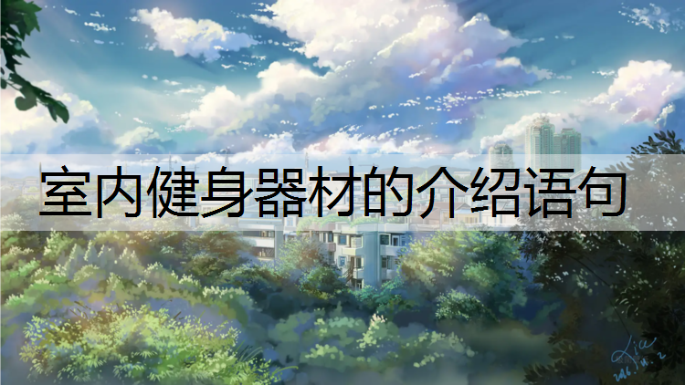 室内健身器材的介绍语句